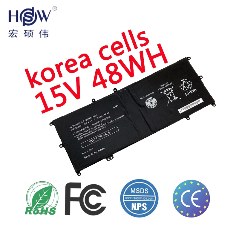 HSW ноутбука Батарея для SONY флип SVF VGP-BPS40 15A SVF15N17CXB 14A SVF14N SVF14NA1UL UltraBook BPS40 | Компьютеры