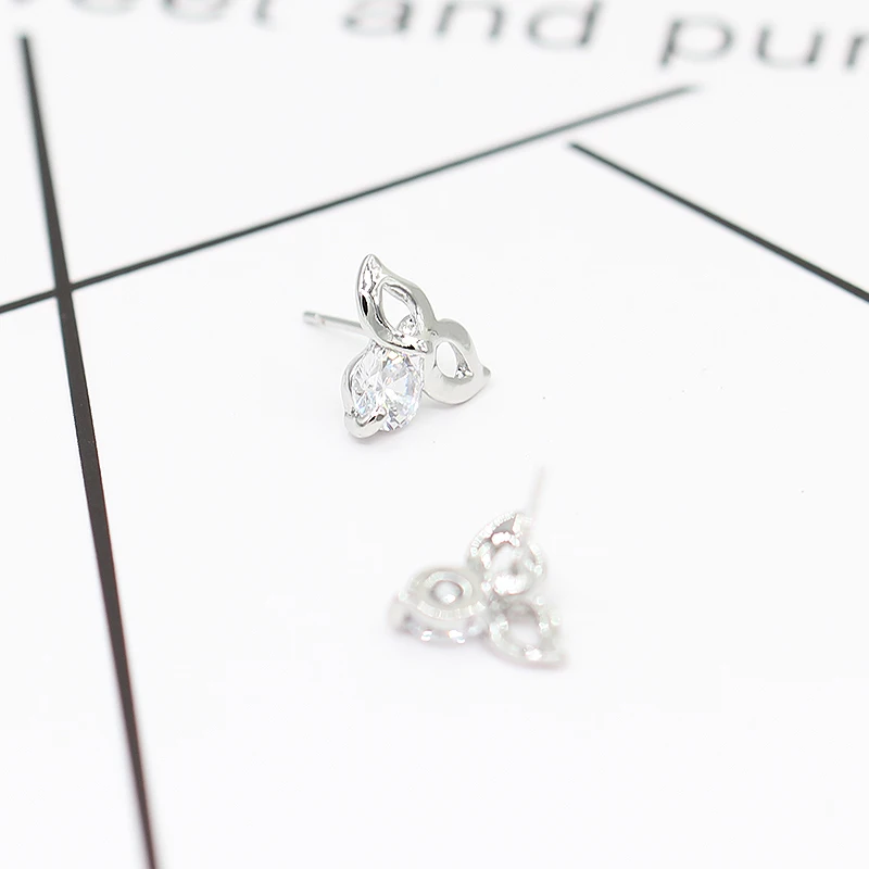 История с завязанными глазами принцессы Милые Для женщин Jewelry со стразами серьги