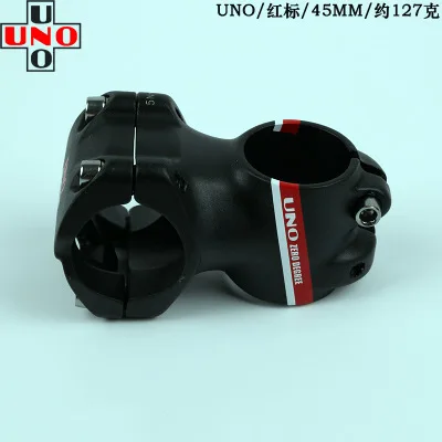 0 degree 45MM Алюминиевый сплав UNO 0 градусов MTB Горный Дорожный велосипед Сверхлегкий вынос руля 1-1/" 31,8x35 мм/45 мм - Цвет: 0 degree 45MM