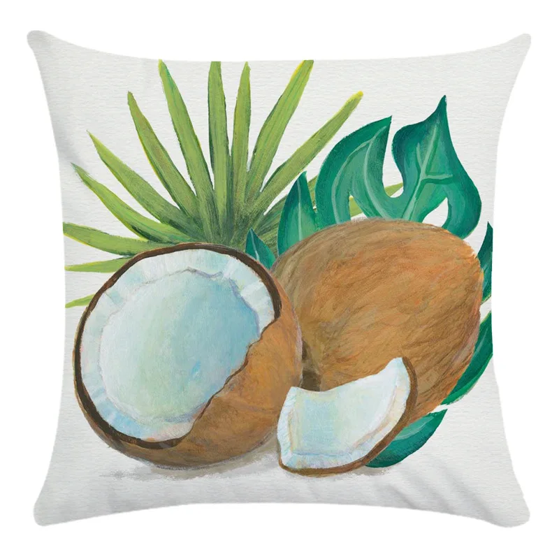 Тропический Чехол на подушку Кокосовая оболочка декоративная подушка для дома