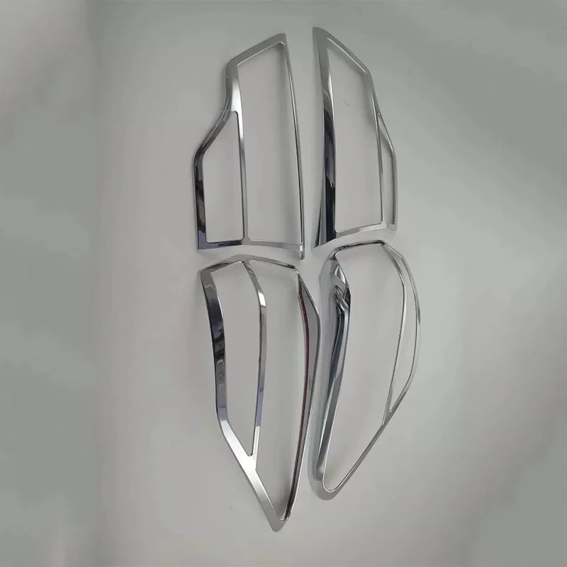 Car Accessories Exterior Decoration ABS Chrome Rear Tail Light Lamp Cover Trim 4pcs For Toyota Highlander 2015 Car-styling | Автомобили и