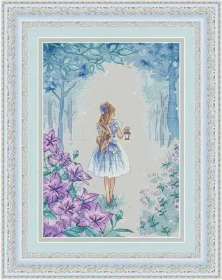 

Needlework,DIY Cross Stitch,Sets For Embroidery kits,14CT,Girl in the forest