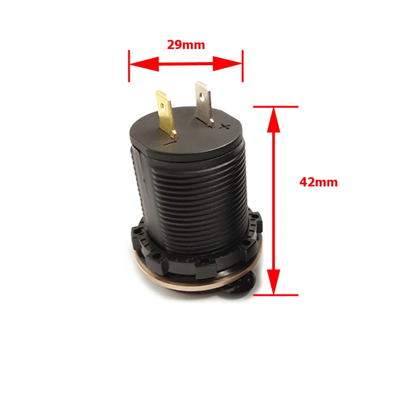 Автомобильное зарядное устройство с 2 USB портами 5 В 1 А 12 24 В|usb charger socket|adapter hondahonda