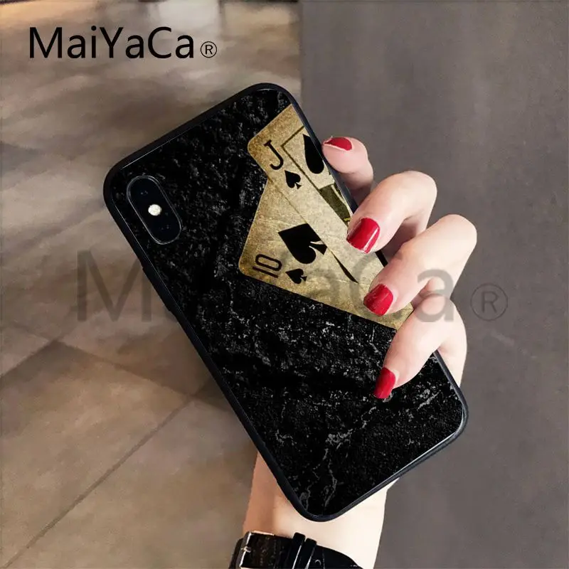 MaiYaCa Poker Joker Picture Classic Pictures Cover мобильный телефон чехол для iphone 7plus X 8 8plus и 5 5s 6s