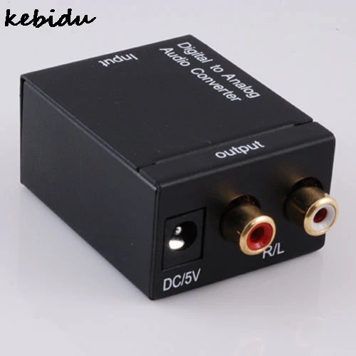 Цифровой переходник Kebidu оптический коаксиальный RCA Toslink сигнал в аналоговый