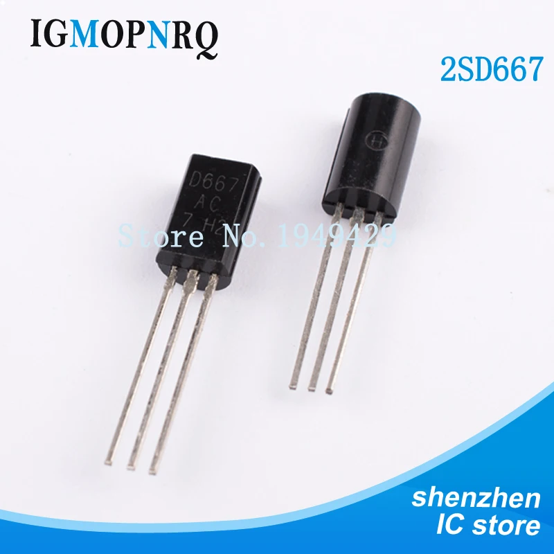 

50PCS/Lot 2SD667 D667 TO-92L Plastic-Encapsulate Transistors Triode