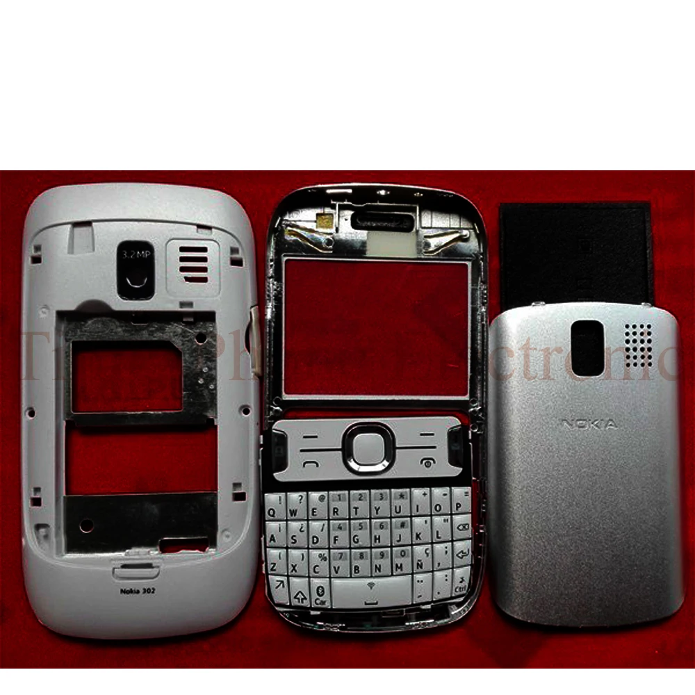 Новый чехол для телефона с полным корпусом Nokia Asha 302 Houisng брелоками