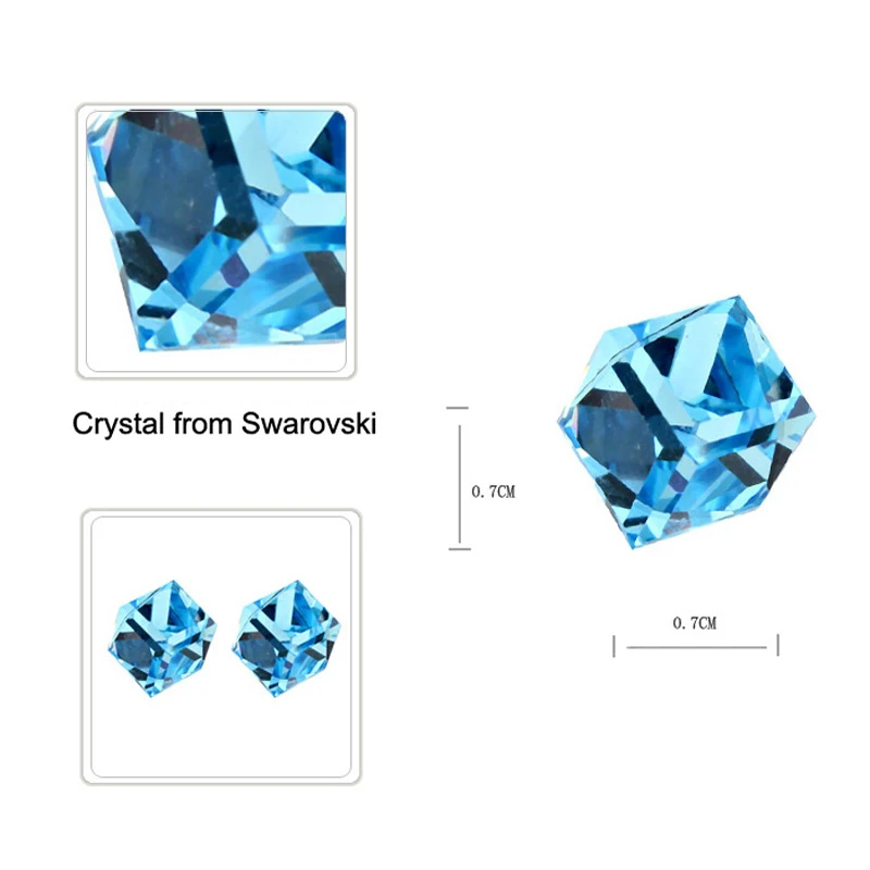 Женские серьги-гвоздики с кристаллами SWAROVSKI | Украшения и аксессуары