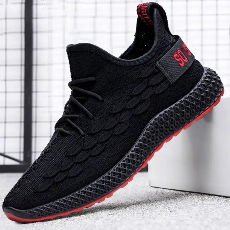 2019 new summer stretch fly weaving leisure coconut shoes Korean casual men's | Обувь