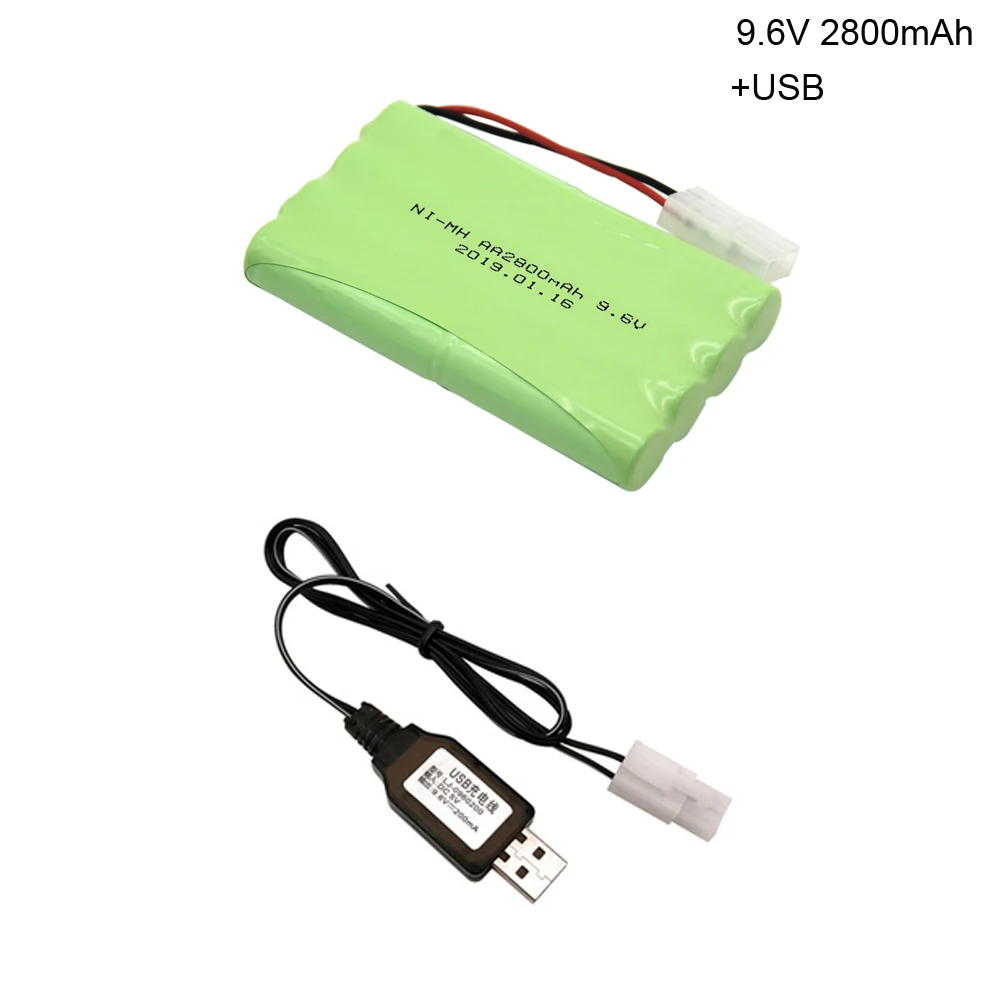 Никель металлогидридная батарея 9 6 В 2800 мА/ч с USB зарядным устройством для