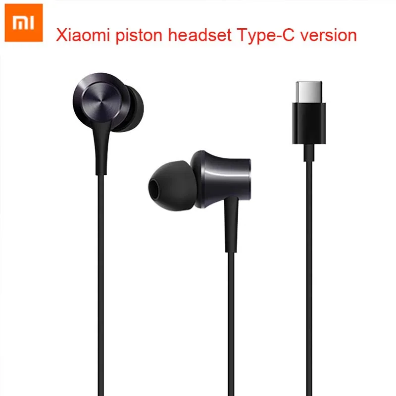 Co mi ng Xiao mi Piston наушники тип-c версия в ухо mi провод для наушников управление с mi c для мобильного телефона гарнитура