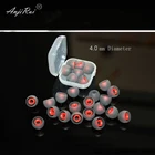 6 партлот 4,0 мм LMS Мягкие силиконовые накладки на уши, наушники-вкладыши, чехлы для барбекю, двухцветные аксессуары для гарнитуры