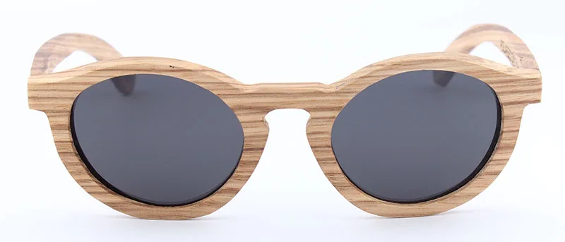 gray lens Деревянные солнцезащитные очки, женские круглые очки, UV400, поляризационные, синие, солнцезащитные очки, Ретро стиль, Lentes de sol Hombre, женские солнцезащитные очки - Цвет линз: gray lens