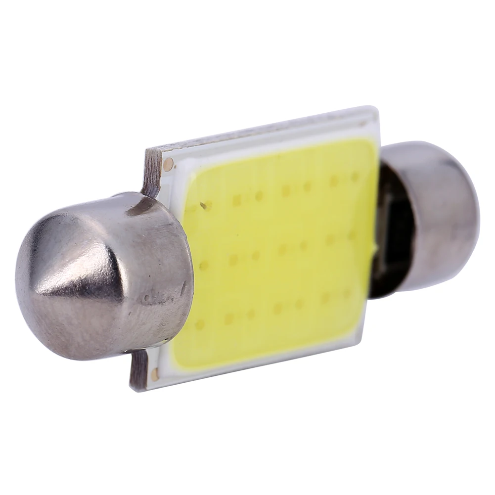 10 шт. FESTOON COB 31 мм 36 39 41 C5W светодиодная лампочка чипы DC12V белый цвет Автомобильный