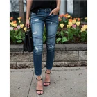 новый 2020 летние модные джинсы женские; джинсы с высокой талией;рваные джинсы женские;Промытый отбеленный бойфренды брюки женские;растягивающийся джинсы женские большие размеры;джинсовые карандаш черные джинсы