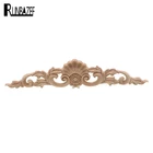 RUNBAZEF Декоративные наклейки для дверей в Европейском стиле, деревянная резьба, длинная кровать белого цвета, планшеты Peihua, украшения, фигурки, миниатюрные