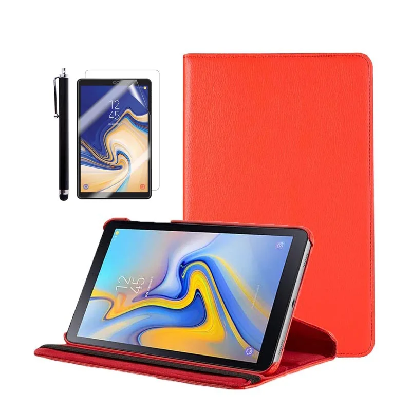 Складной чехол с флип-стойкой для samsung Galaxy Tab A 10,5 дюймовый планшетный SM-T590(Wi-Fi)/SM-T595(LTE) с автоматическим выключением/пробуждением - Цвет: Red.3in1