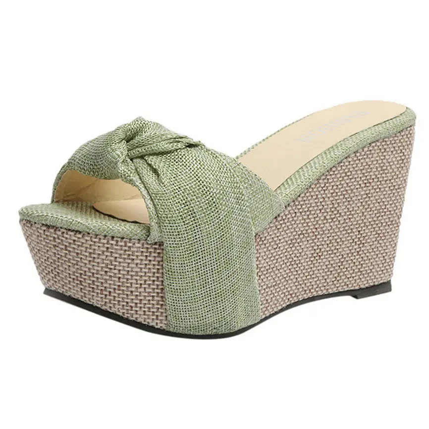 Женская обувь женские повседневные летние туфли на танкетке без застежек