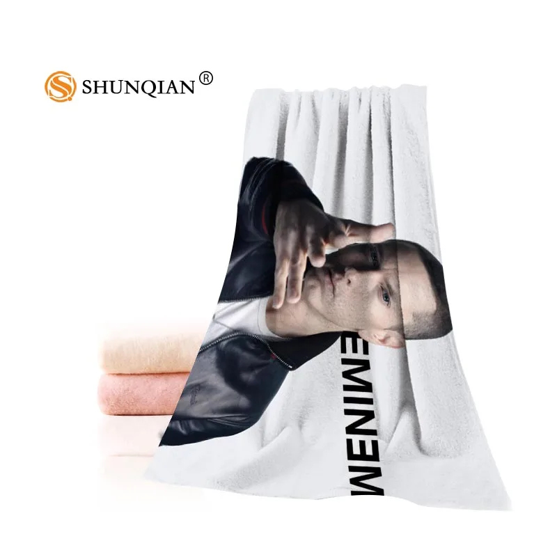 

Custom Eminem Towel Printed Cotton Face/Bath Towels Microfiber Fabric 35X75cm,70X140cm Shower Towels