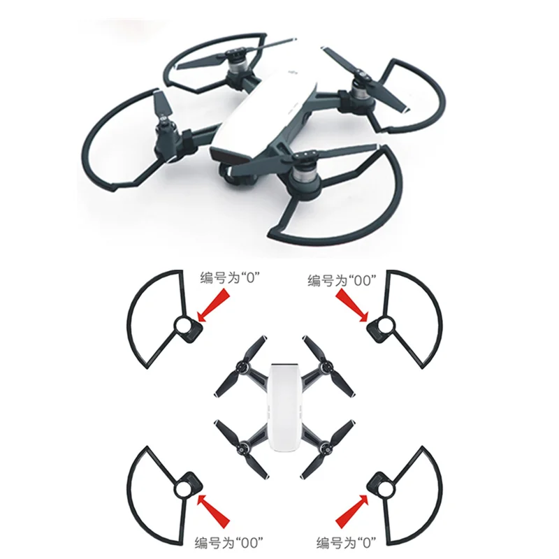 4pcs Anti collision DJI Spark 4.7 inch Propeller Protection Guard 280 degree Blades Protector 4730F Props Potective Ring|ring ring|ring 4ring 7 |