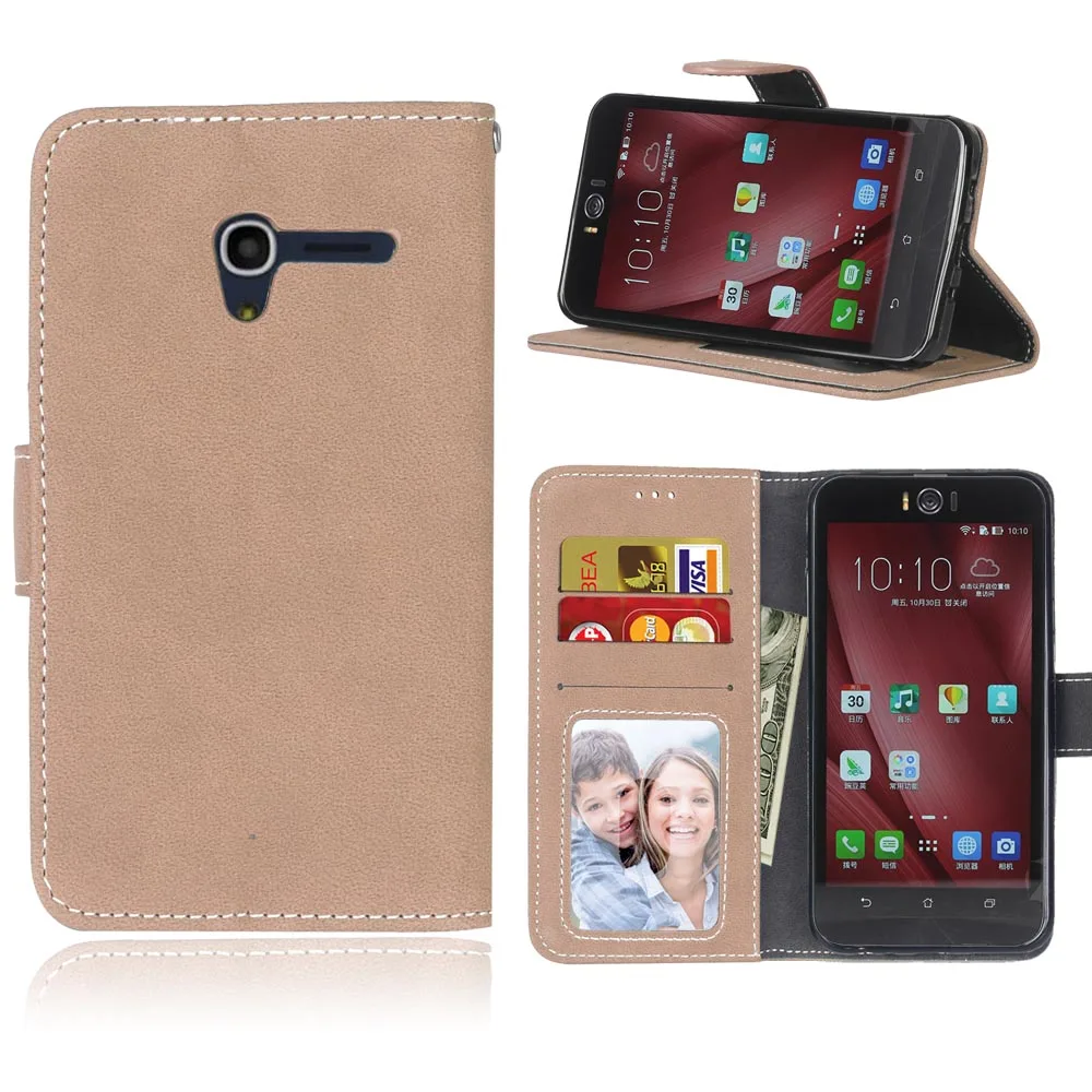 Чехол для телефона, чехол для Alcatel One Touch Pop 3 3g, 5,0 дюймов, флип-кошелек из искусственной кожи, сумка-чехол для Alcatel One Touch POP 3 5015D, чехол - Цвет: Beige