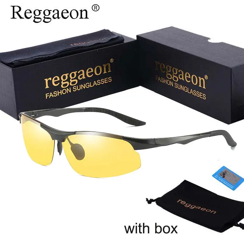 Reggaeon Роскошные поляризованные солнцезащитные очки Хамелеон для мужчин 2018