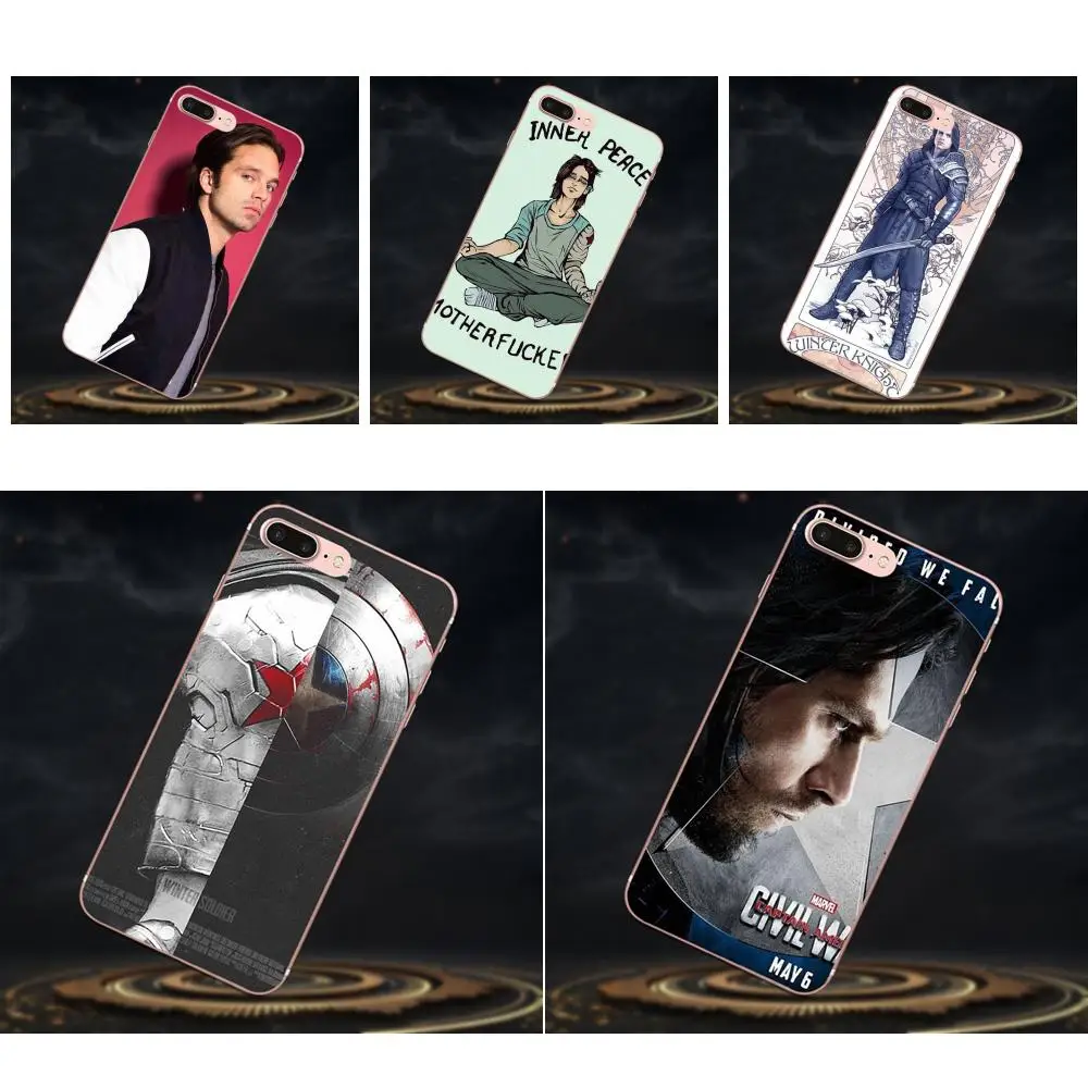 Дизайн Bucky Barnes для Huawei Honor 4C 5A 5C 5X 6 6C 6A 6X 7 7X 8 9 V8 V10 Y3II Y5II Y6II G8 P7 Play Lite TPU Live Love