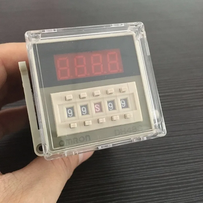 Высокое качество OMRON DH48S-2Z таймер Цифровое реле времени 0.01s-99h99m время задержки реле с гнездом база в комплекте