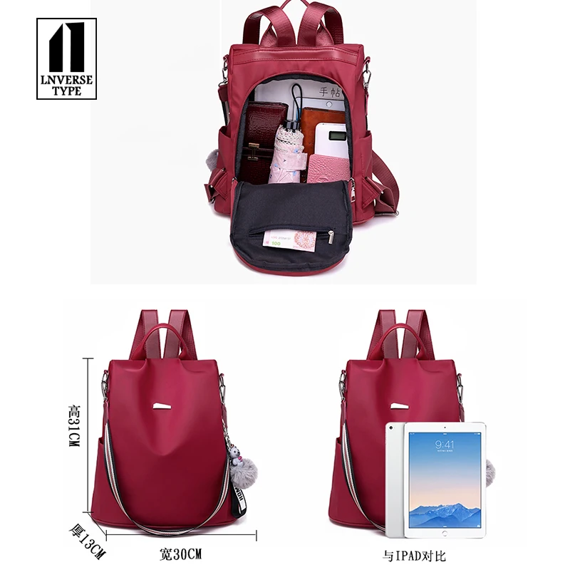 Модный рюкзак для женщин из искусственной кожи девочек туриста женский s Back Pack