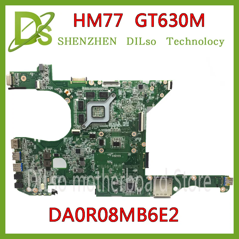 Kefu DR0R08MB6E2 материнская плата для Dell 14R 5420 7420 Материнская плата ноутбука DA0R08MB6E2 HM77 GT630M Тесты материнская плата