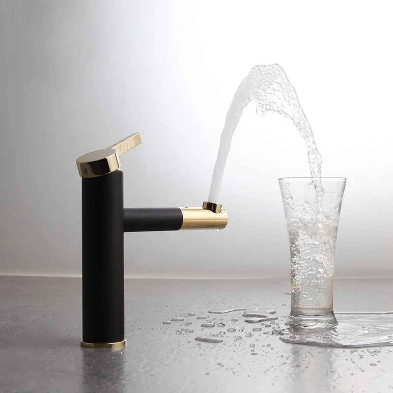 Модный латунный белый черный смеситель для ванной комнаты кран раковины