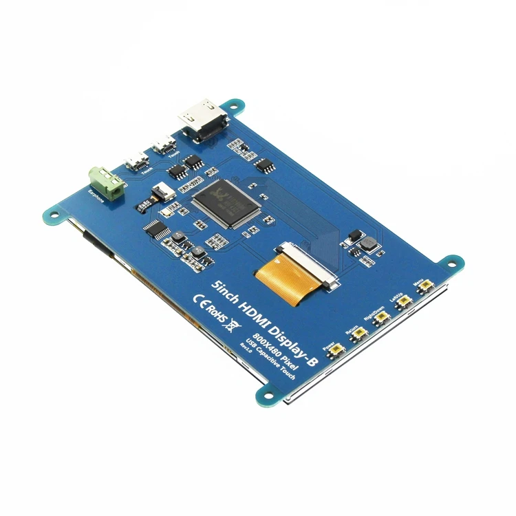 5 дюймовый 800*480 ЖК Дисплей HDMI HD емкостный модуль USB точечный сенсорный экран не