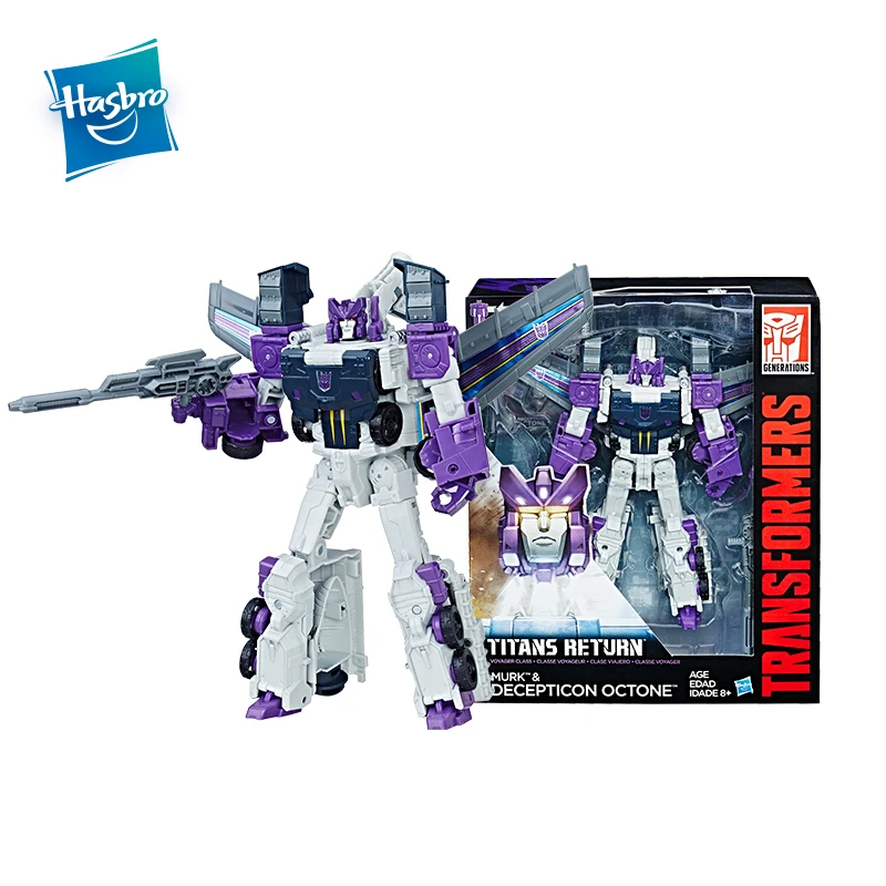 Hasbro Трансформеры игрушки поколения Титаны возвращение Voyager Decepticon Octone and Murk фигурка коллекция модель автомобиля игрушка