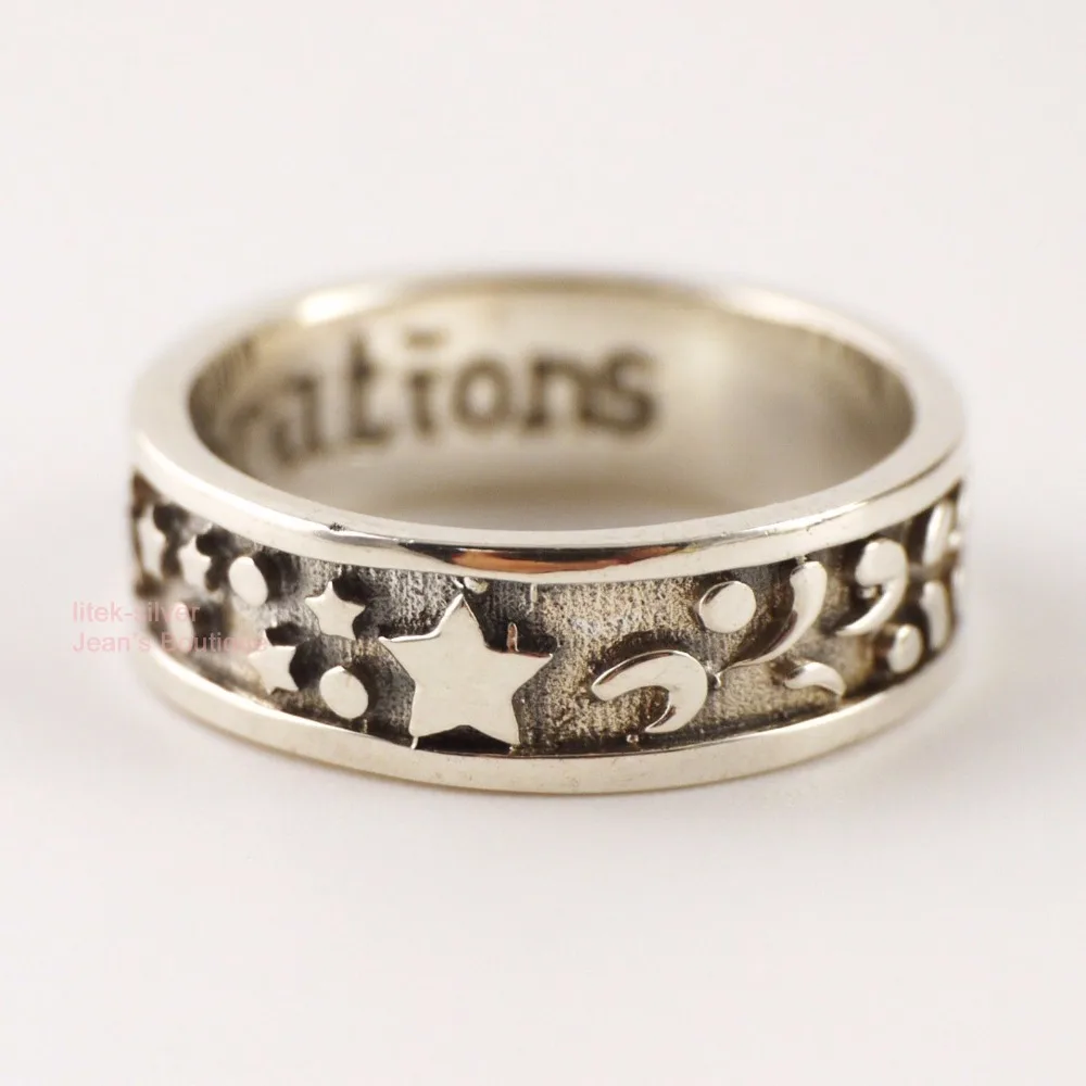 Женское серебряное кольцо в стиле ретро панк рокер луна кот звезда байкерское A3211