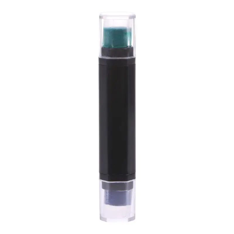 Dark green blue Ручка двухцветная чернильная подушечка Ручка резиновые штампы Сделай Сам Скрапбукинг чернильная подушечка школьные принадлежности - Цвет: Dark green blue