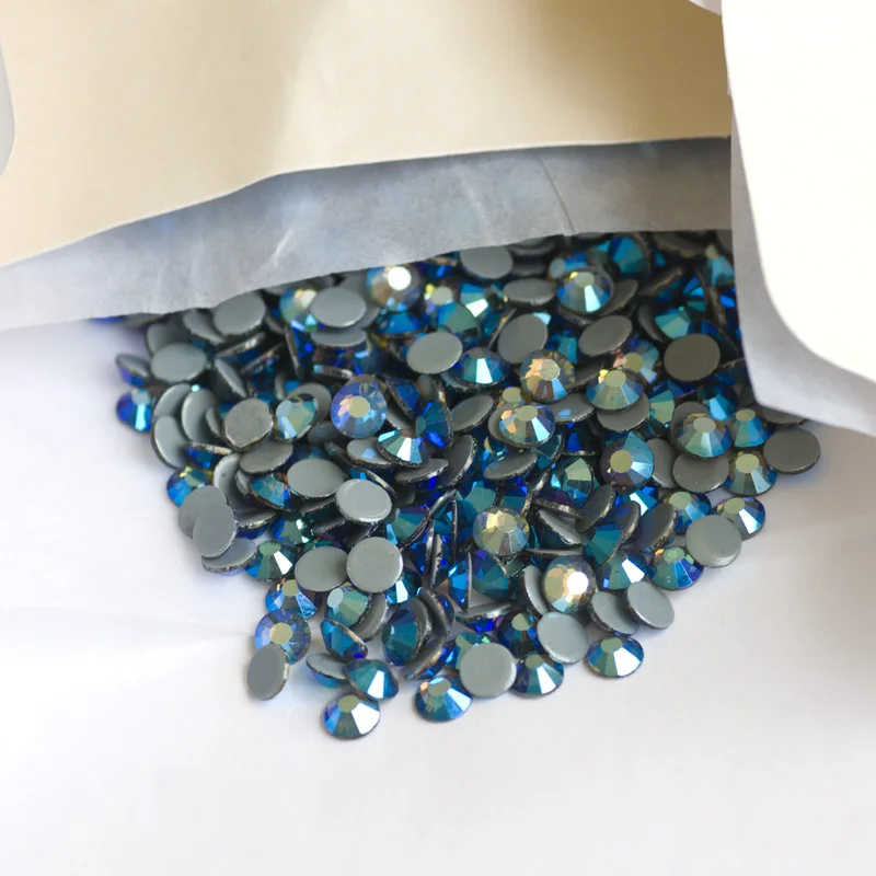 SS16 SS20 1440 шт черный алмаз AB горный хрусталь кристалл железо на горячей фиксации