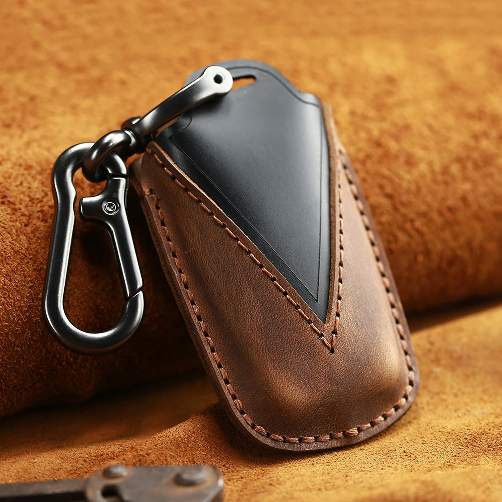 Чехол для автомобильного ключа KEYYOU из натуральной кожи чехол Toyota Camry Land Cruiser Corolla
