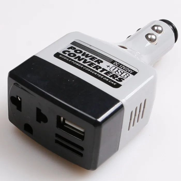 USB DC 12 В до 220 В-100 Инвертор автомобильный адаптер для укладки Мощность