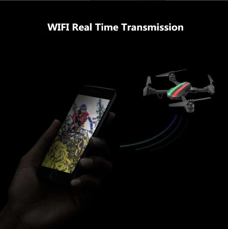 Добавить VR стекло Новейший складной портативный WIFI FPV гоночный Дрон 2 4G 480P 720P
