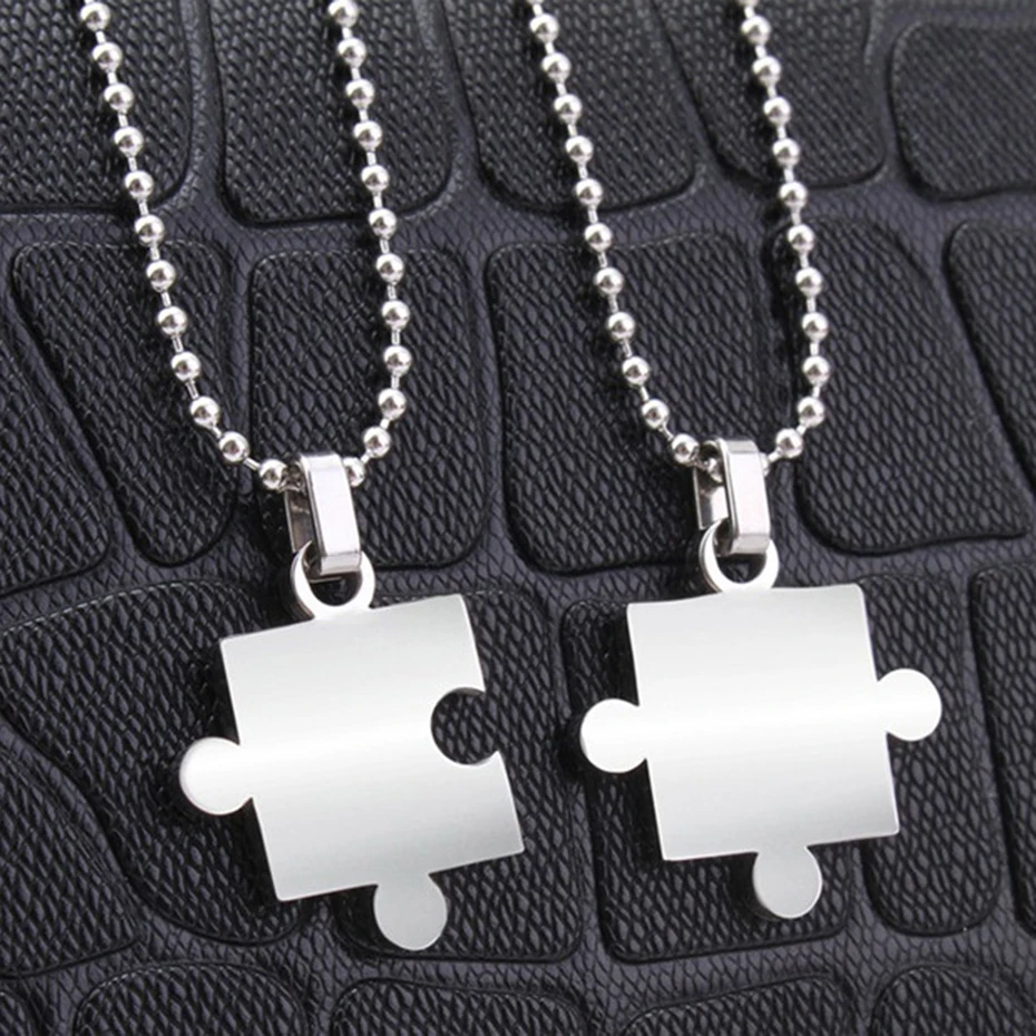 Relodi Геометрическая Глянцевая головоломка ожерелье из нержавеющей стали