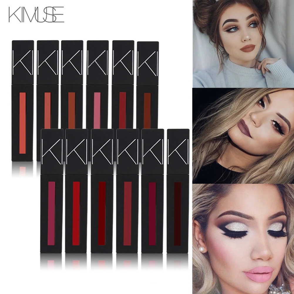 Матовый макияж стойкая губная помада блеск для губ декоративная косметика