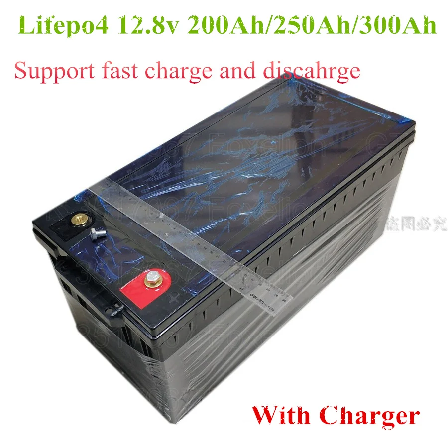 Lifepo4 12V 200AH батарейный блок 12 8 v 300AH 250Ah для 2500 ватт кВт interver RV ветро солнечной
