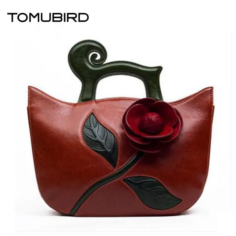 TOMUBIRD новый улучшенный дизайн из воловьей кожи вдохновленный цветами женская