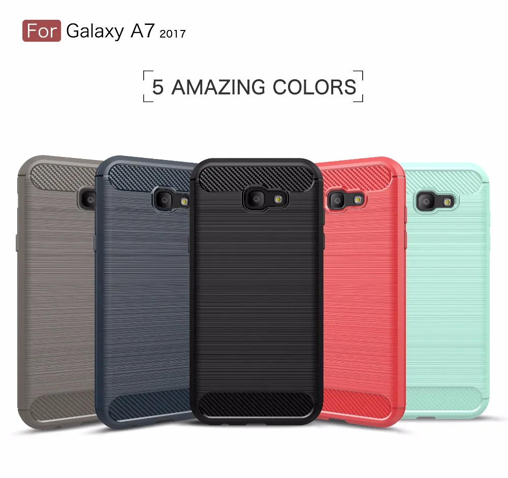 Чехол из углеродного волокна для телефона Samsung Galaxy A3 A5 A7 J3 J5 J7 Plus J2 A9 Star Pro Prime 2017 A6S A8S