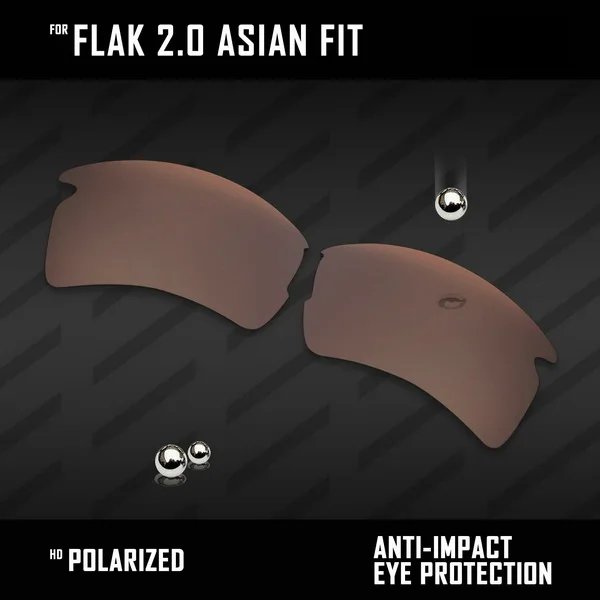 Earth Brown OOWLIT линзы для замены солнцезащитных очков Оукли Flak 2,0 Asian Fit OO9271 Поляризованные-разноцветные - Цвет линз: Earth Brown