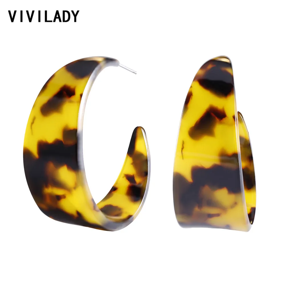 VIVILADY 2019 новейшие модные горячие продажи винтажные акриловые женские серьги