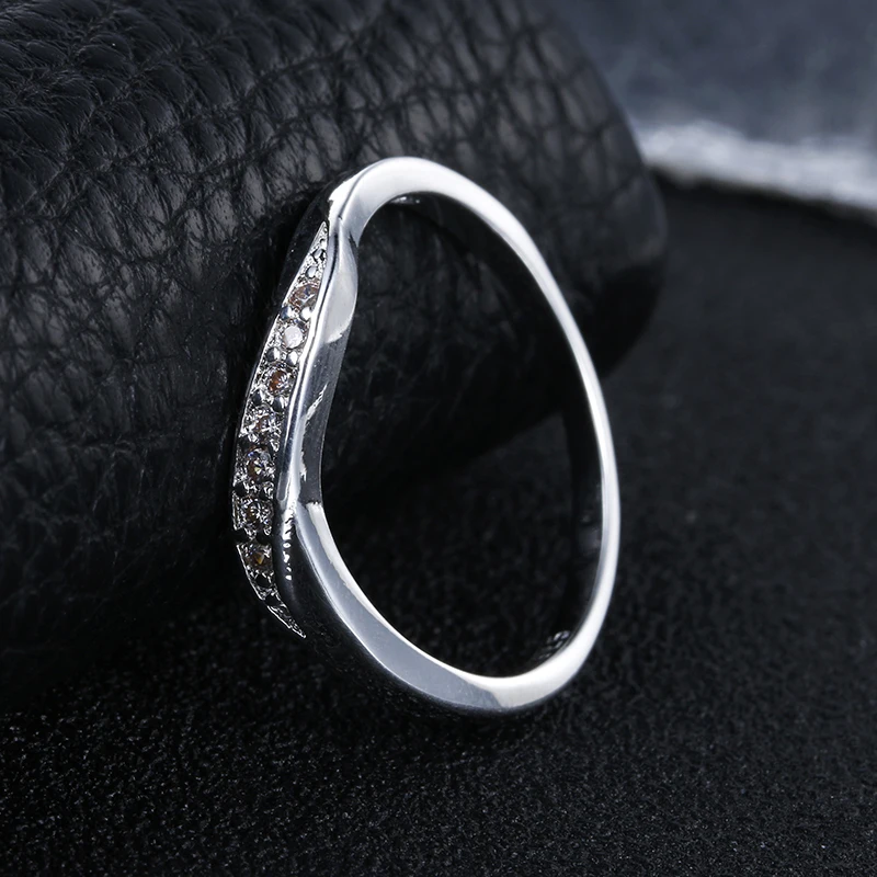 Модные ювелирные изделия простые тонкие кольца для женщин круглый палец