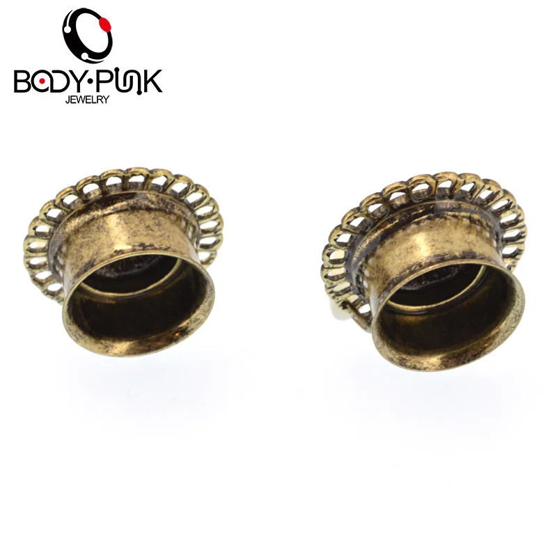 Тело в стиле панк модные золотые кружевные 2 капельки натуральный камень опал