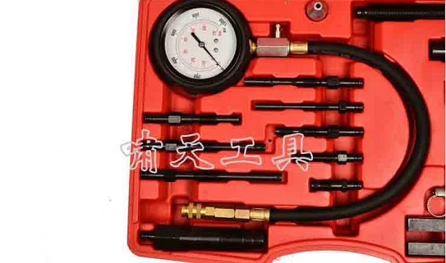 high quality TU-15B Diesel Engine Compression Tester Set for Cylinder Pressure Meter Truck NO.XT1028 wholesale | Инструменты