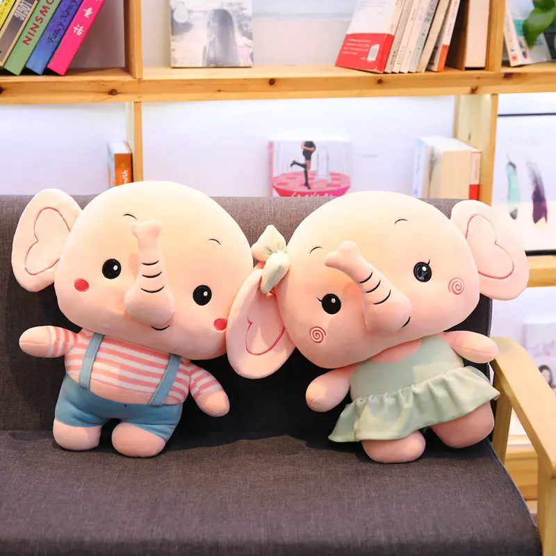 

70cm Cute Elephant Plush Toys Stuffed Animals plush doll elephant pillow Cushion birthday gift For Children New toy